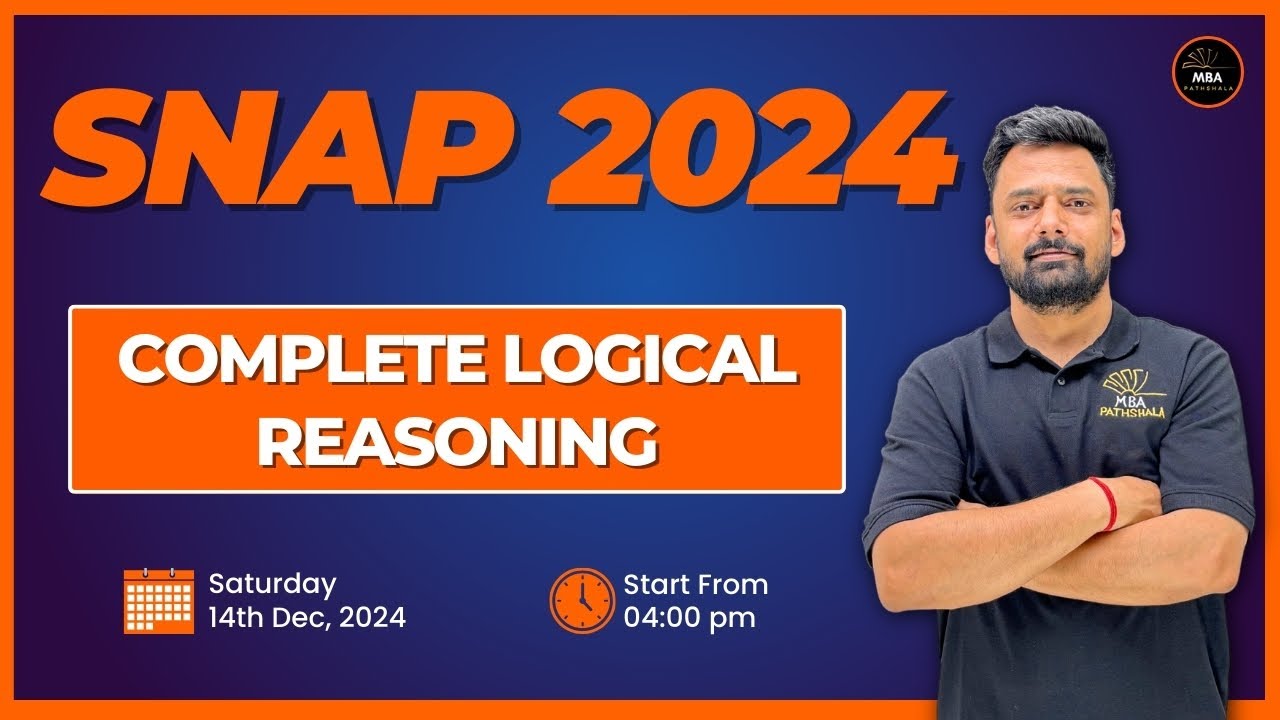 SNAP 2024 | Complete Logical Reasoning | Mukesh Sir | MBA Pathshala #snap2024