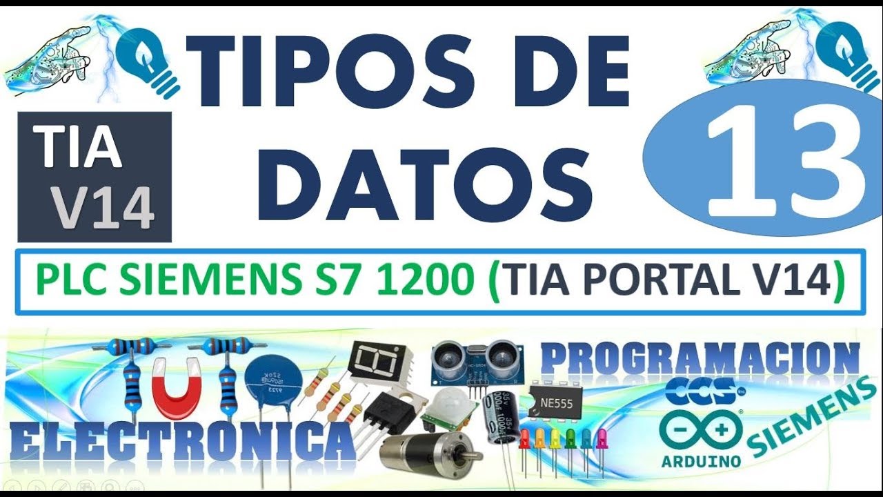 TIPOS DE DATOS PARA PLC; BOOL, BYTE, WORD, DWORD; ENTEROS, FLOTANTES||PLC, TIA PORTAL CLASE #13