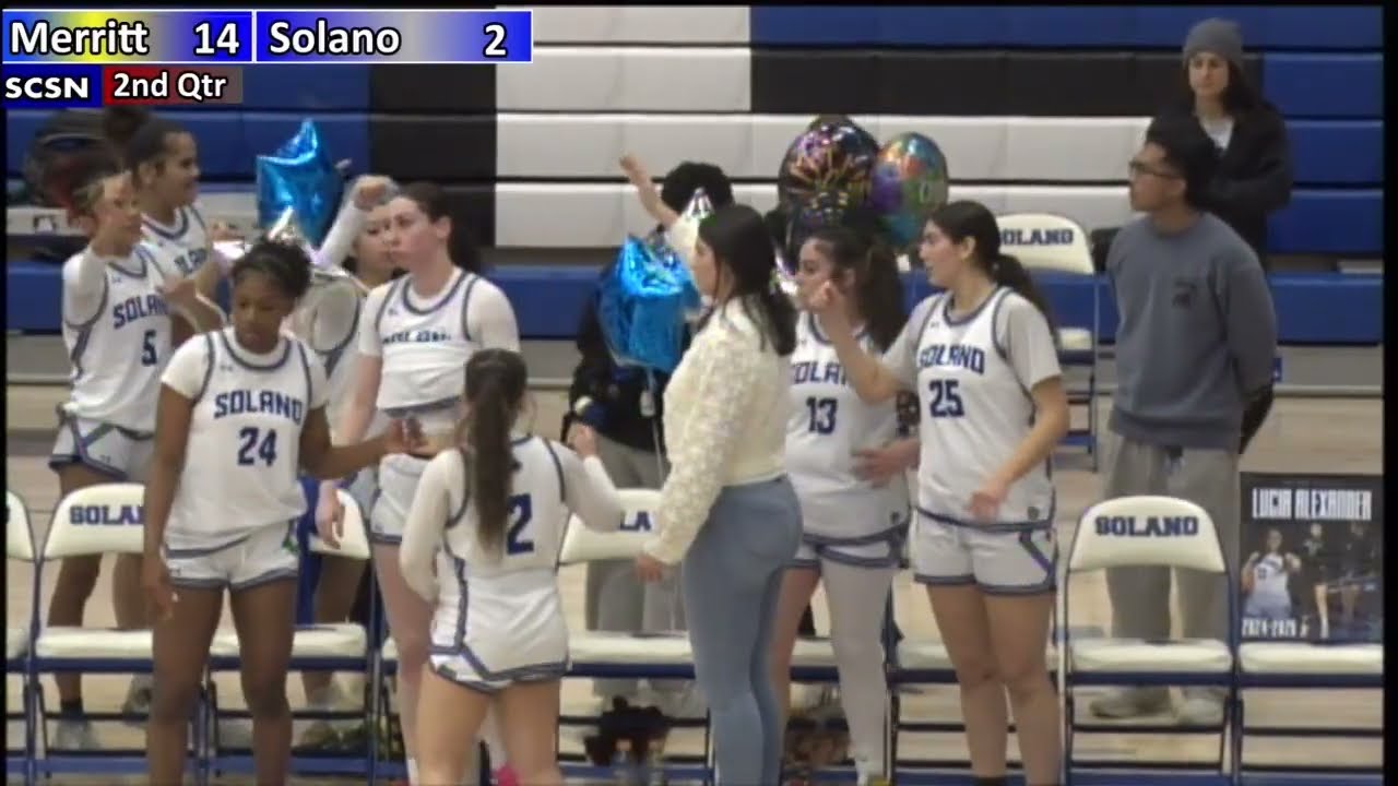 Merritt vs Solano. W. Basketball 2-19-26