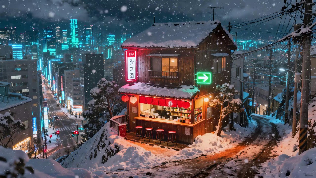 Cozy Ramen & Coffee Night ☕🍜 | Late Night Tokyo Lofi Session
