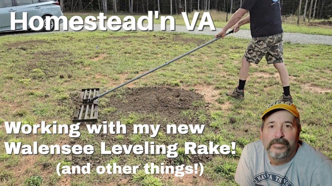 Using my new Walensee Leveling Rake and other end of summer chores!