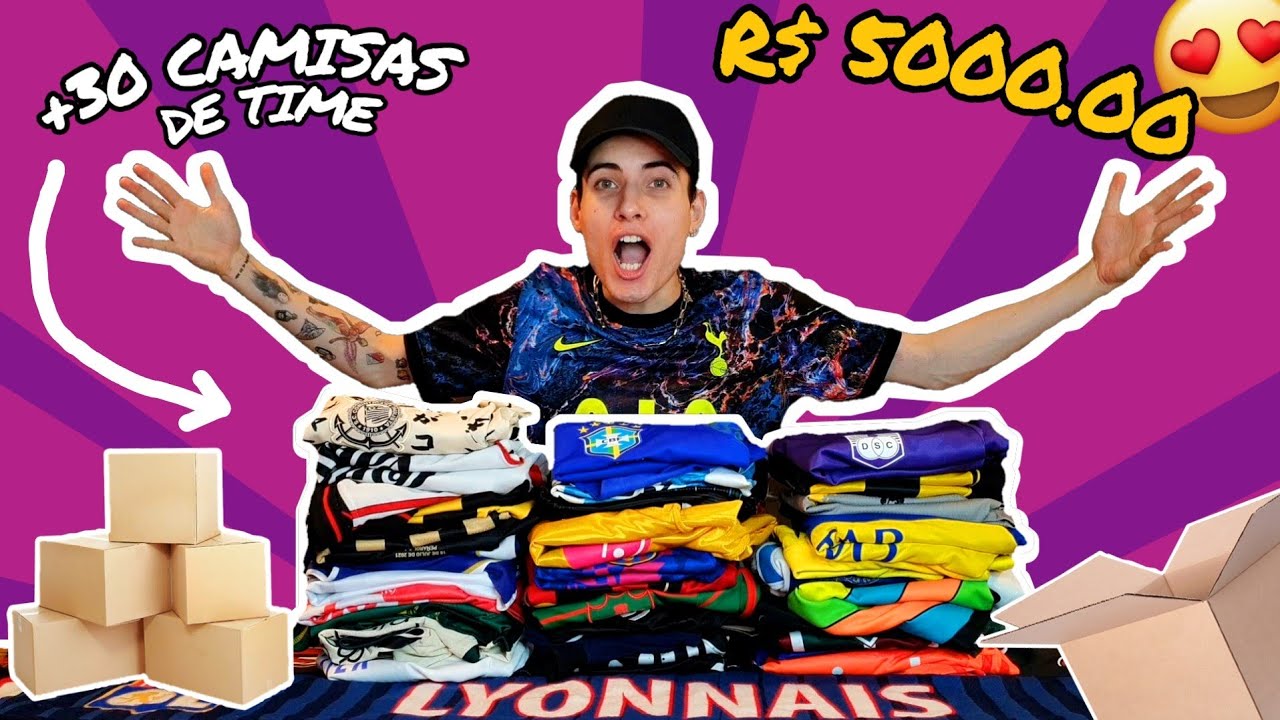 GASTANDO 5000 REAIS EM CAMISAS DE TIME *SÓ RARIDADE*