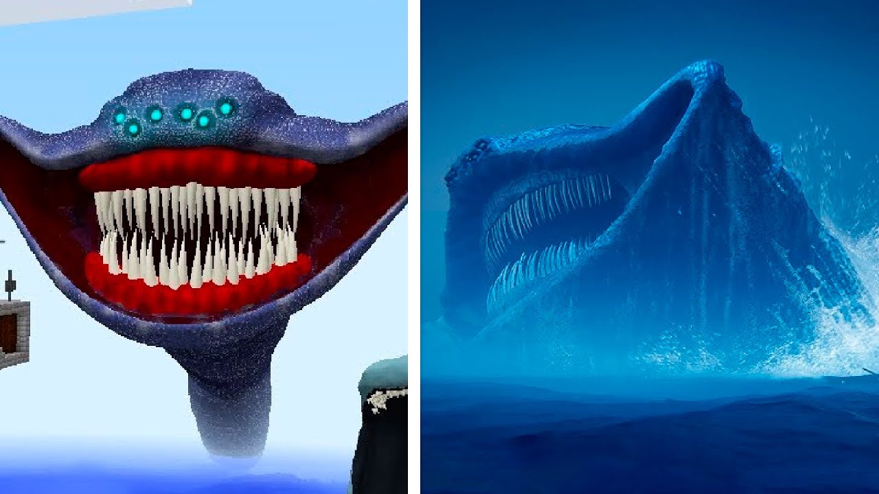 MONSTROS DO MAR do Minecraft CAPTURADOS NA VIDA REAL!