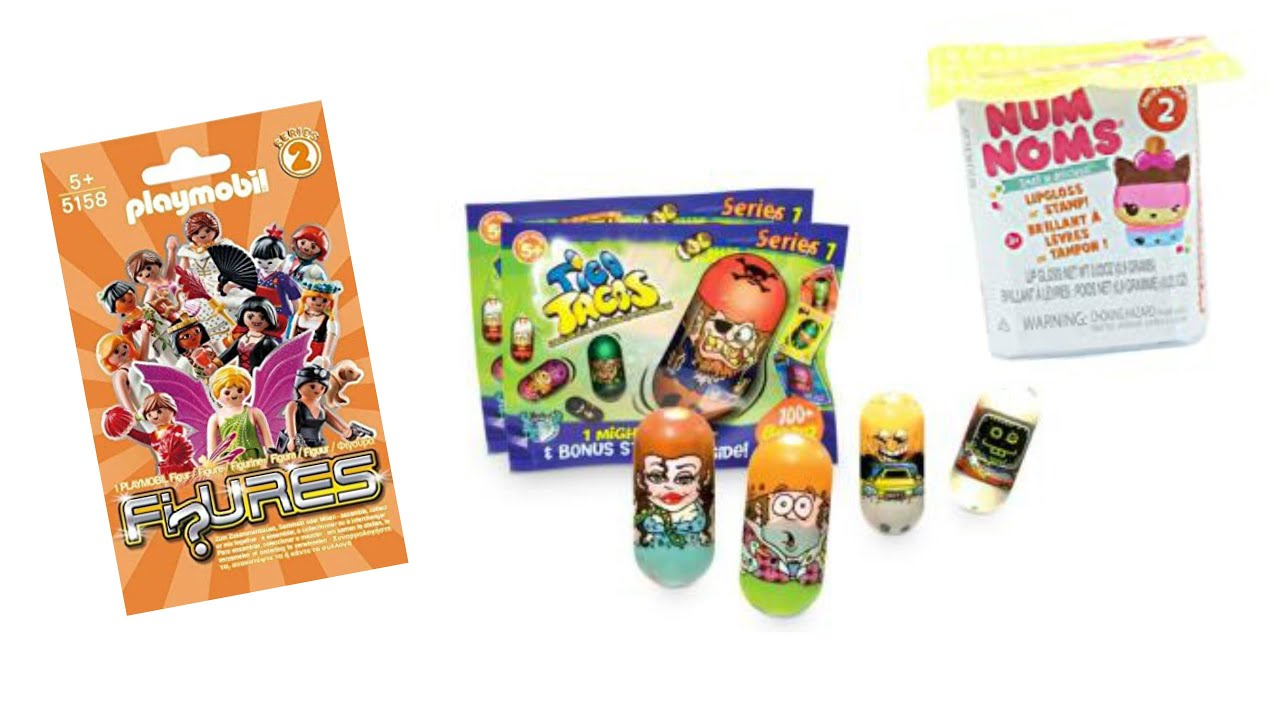 Num Noms Series 2 Lip Gloss Tico Tacos y Playmobil Sorpresa