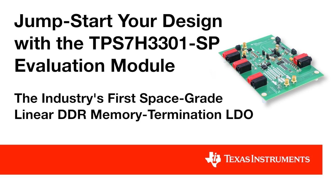 Product overview of space-grade DDR2, DDR3 or DDR4 termination linear regulator