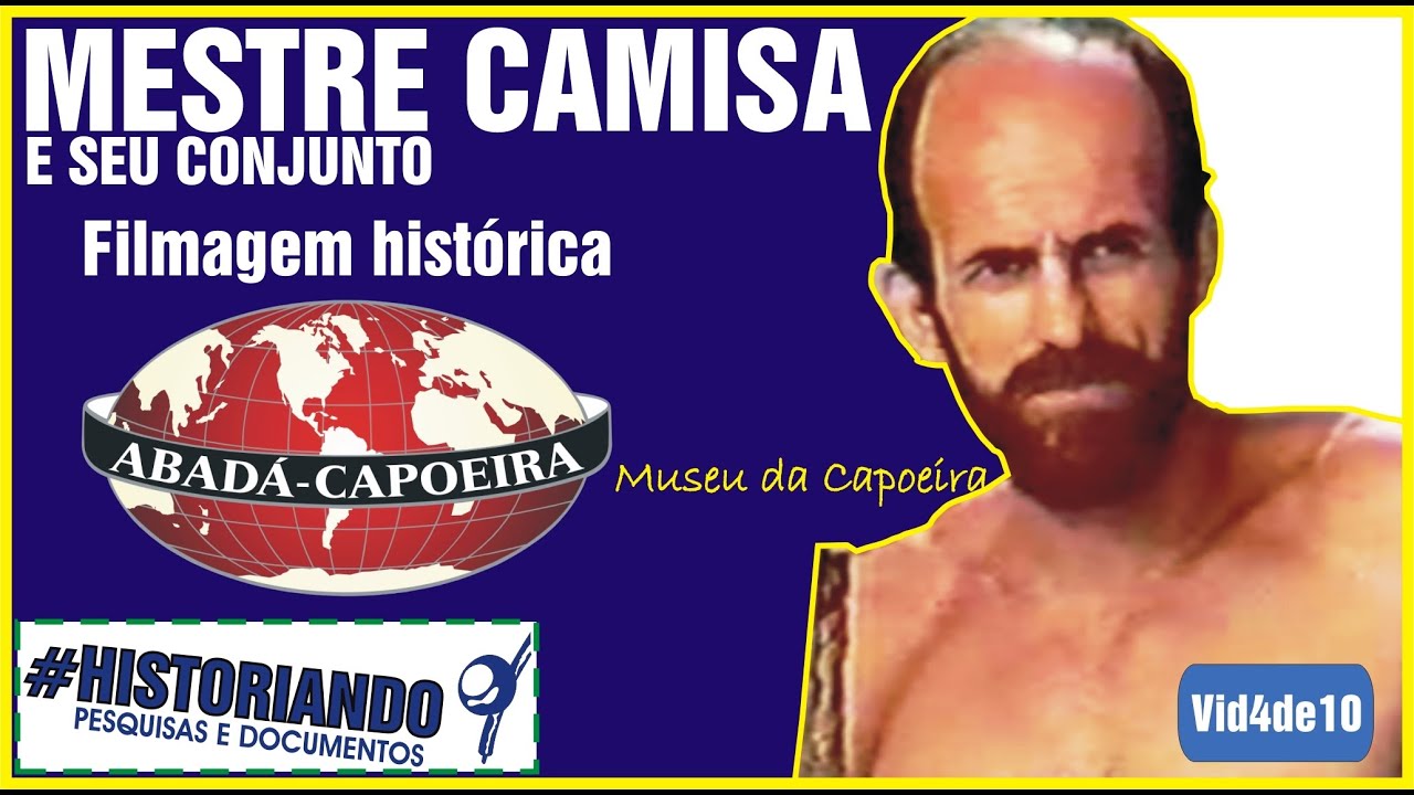 Abadá Capoeira em coleção histórica VID4de10 - Mestre Camisa e seu Conjunto em academia