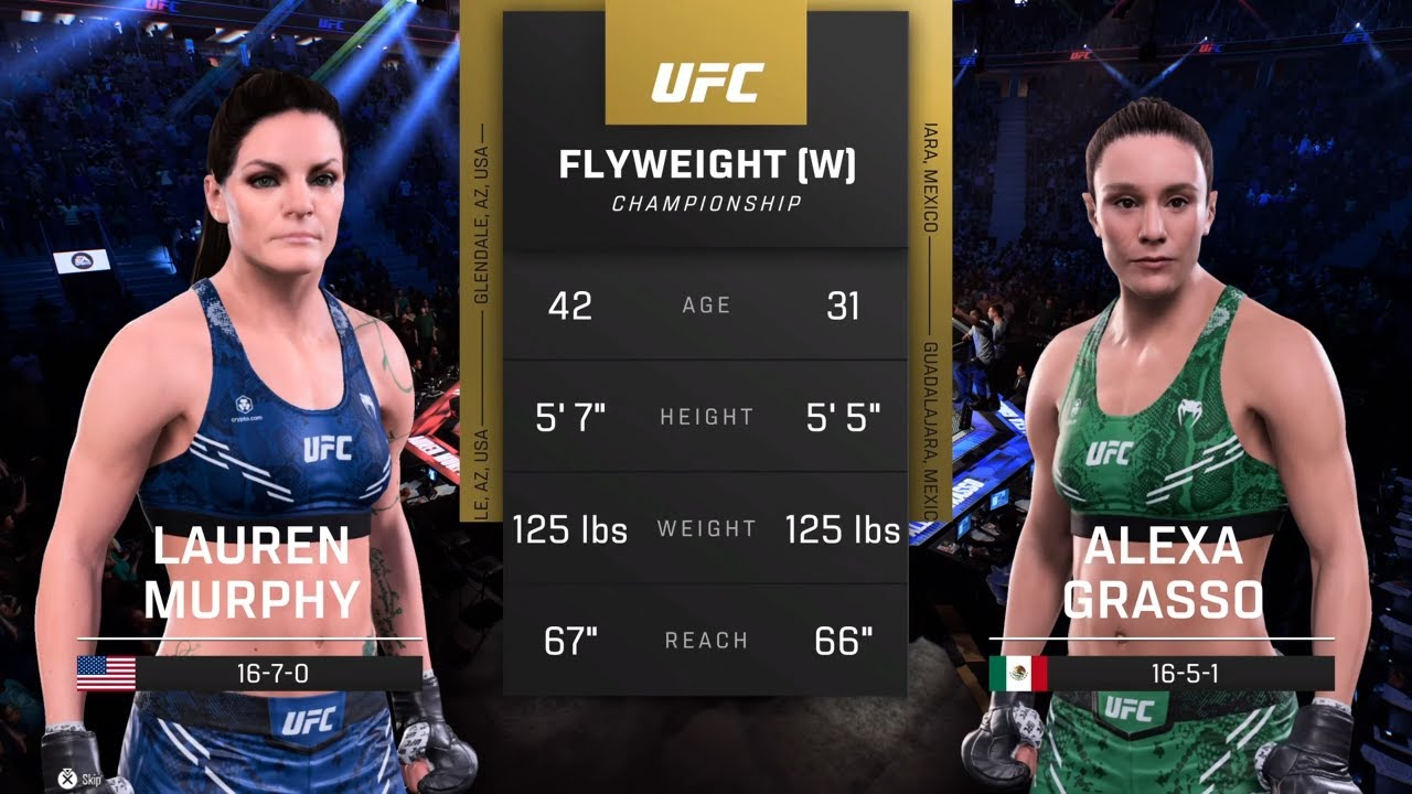 EA Sports UFC 5 Gameplay Lauren Murphy vs Alexa Grasso