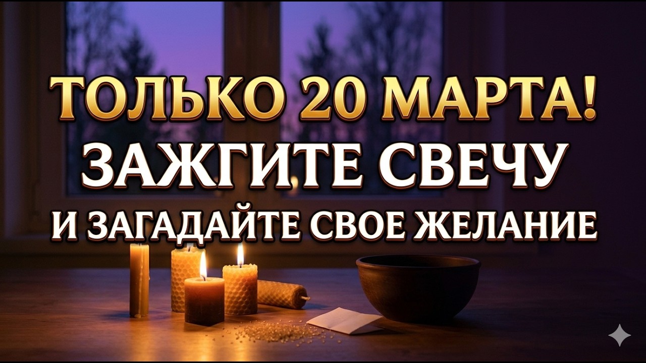 СДЕЛАЙТЕ ЭТО 20 МАРТА! Ритуал на исполнение любого желания в День Равноденствия 🕯️