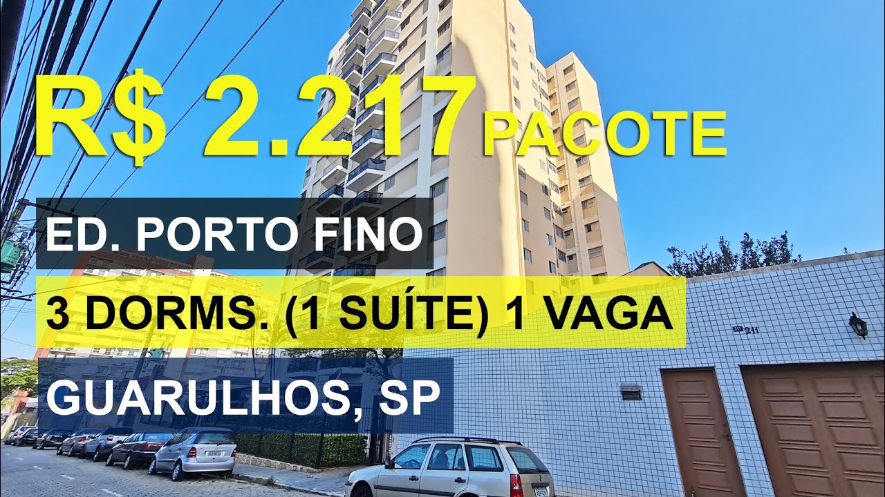 APARTAMENTO PARA ALUGAR VILA AUGUSTA, GUARULHOS - 3 DORMS. 1 SUÍTE 1 VAGA