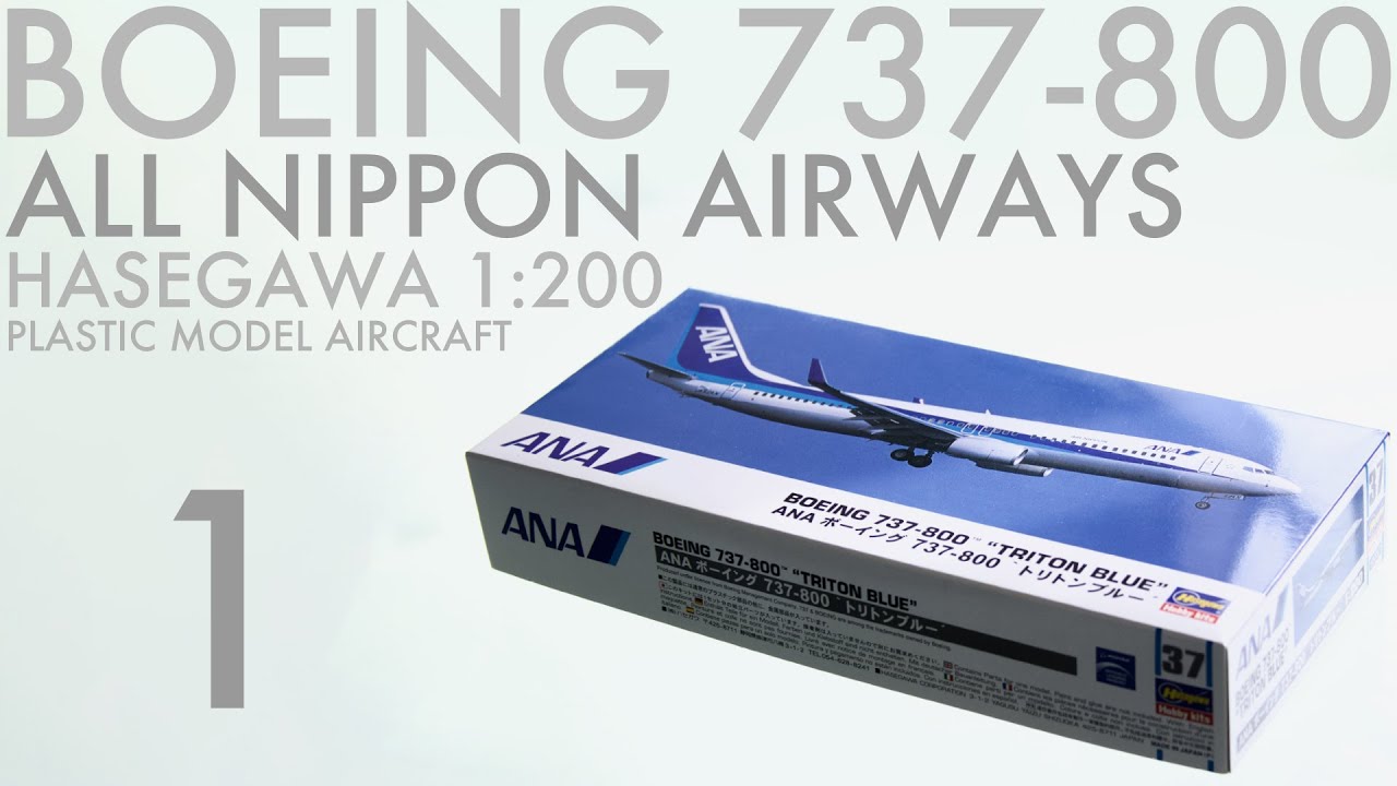 Hasegawa 1/200 Boeing 737-800 #ANA 製作記 1 - 青22号