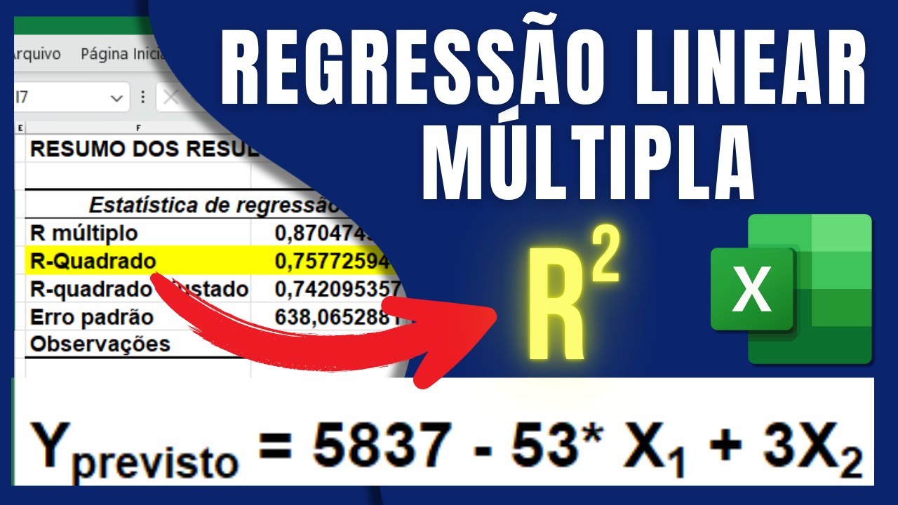 ✅ PREVISÃO de VENDAS usando EXCEL: NÃO ERRE na REGRESSÃO MÚLTIPLA - Domine CORRELAÇÃO e EQUAÇÃO