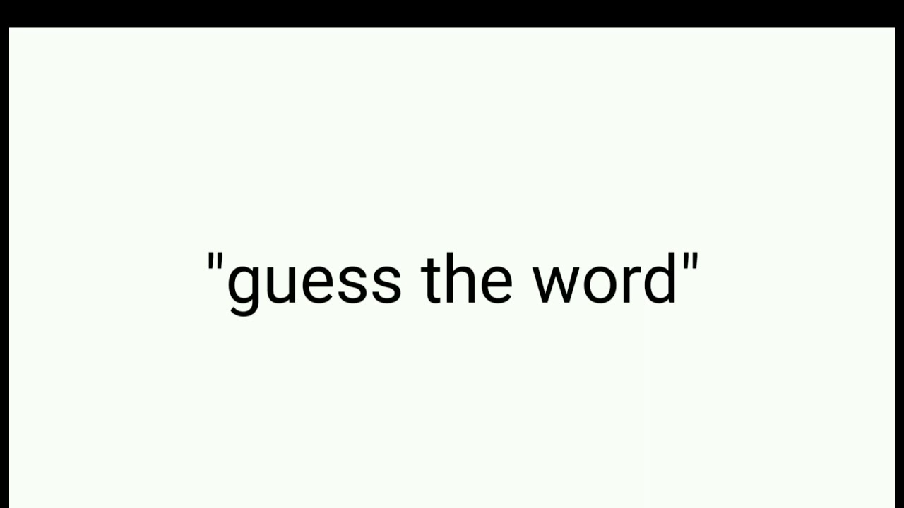 Guess the Word And Get PINNED🤔👍 (EASY)