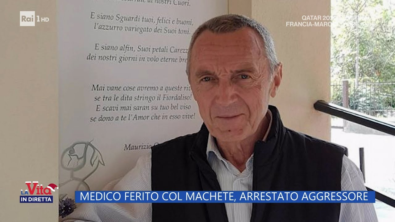 Ferito col machete: in coma il medico ferito - La vita in diretta - 14/12/2022