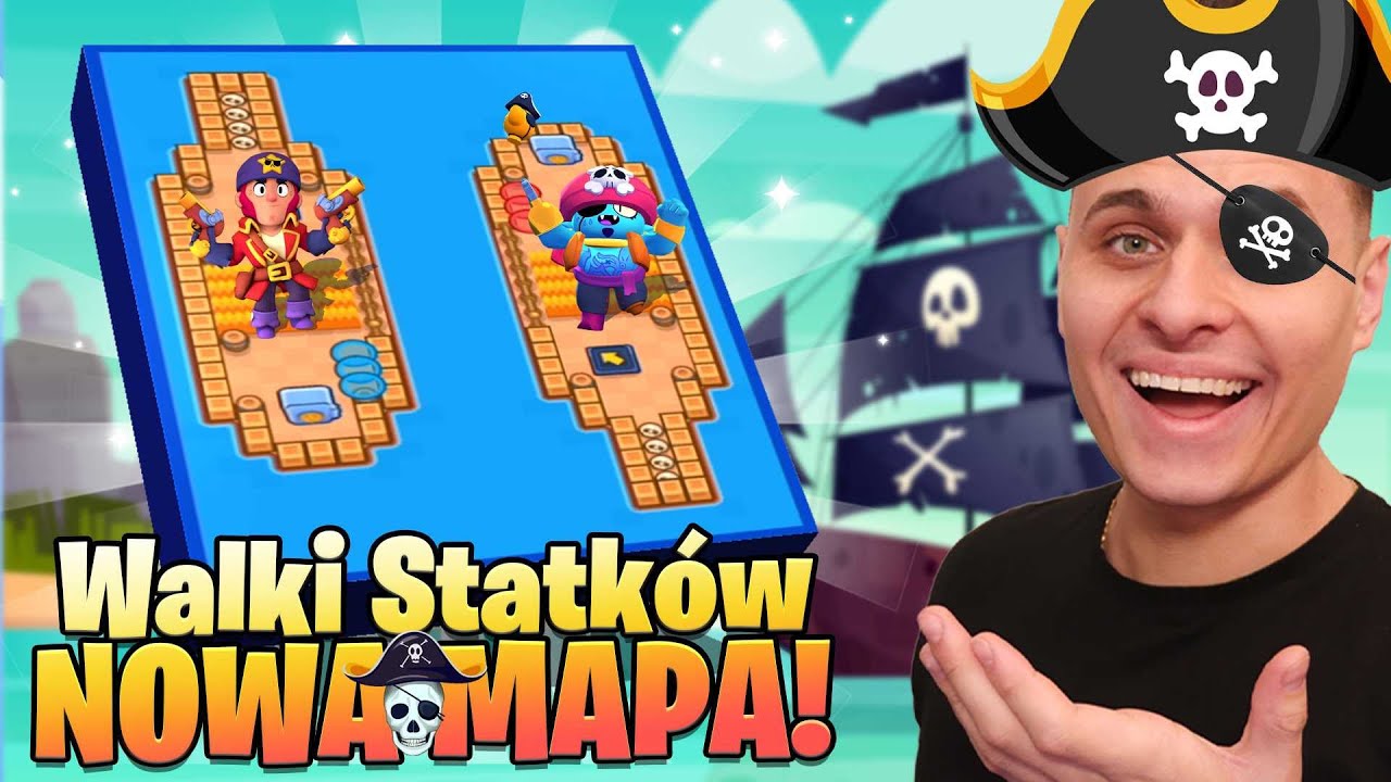 Nowa MAPA Walka PIRAT&Oacute;W 🏴&zwj;☠️ ( Najlepszy tryb! ) w Brawl Stars!  #realme7i #realme