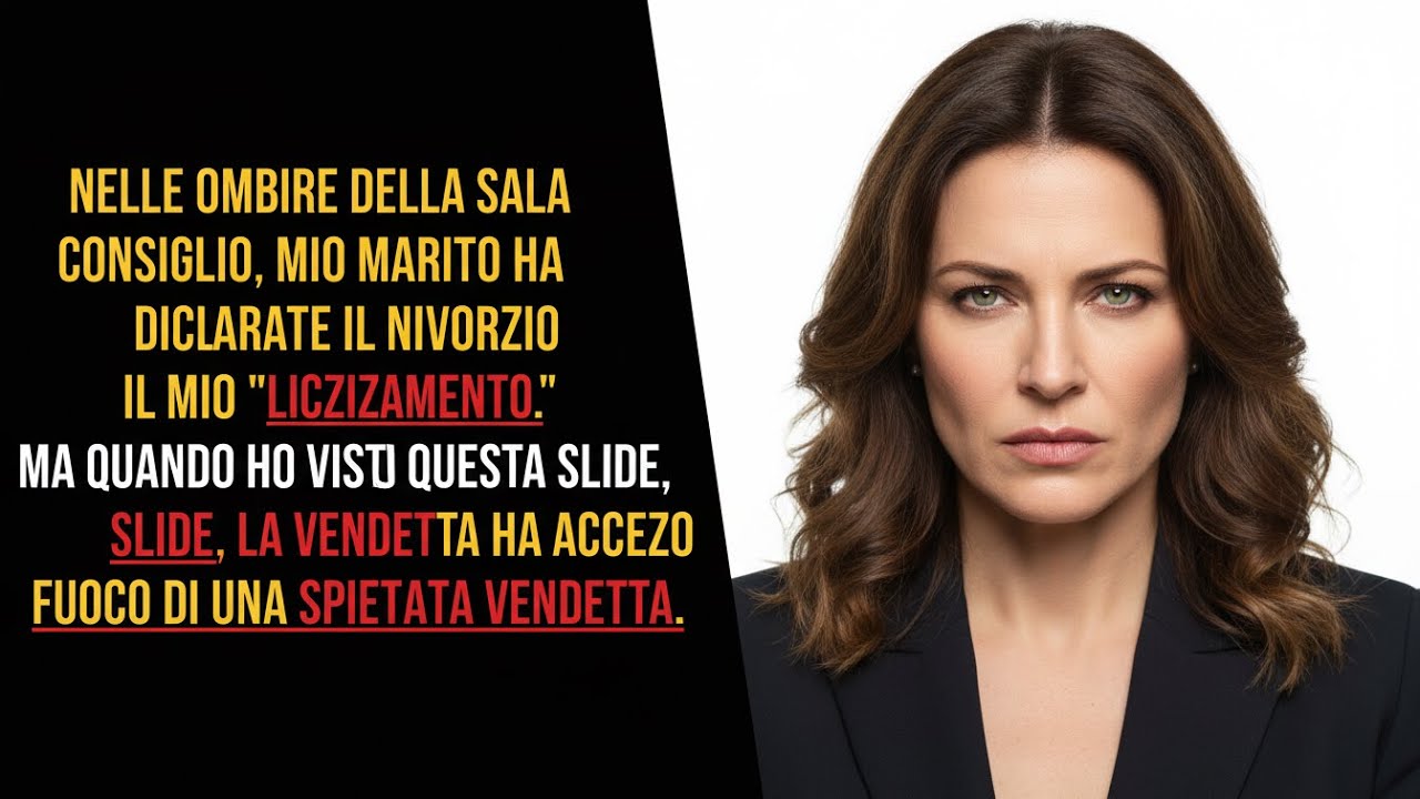 AL CONSIGLIO AZIENDALE MIO MARITO DISSE CHE IL DIVORZIO ERA IL MIO “LICENZIAMENTO” — FINCHÉ.....