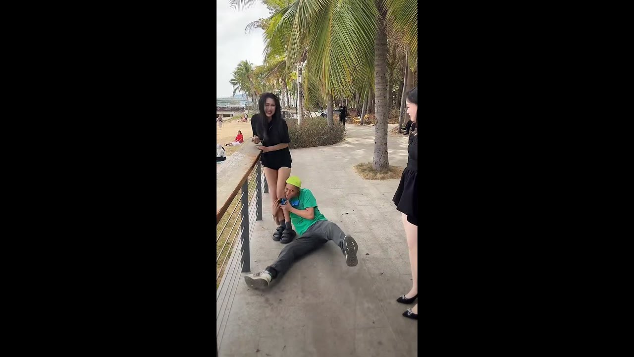 户外与美女的邂逅 
