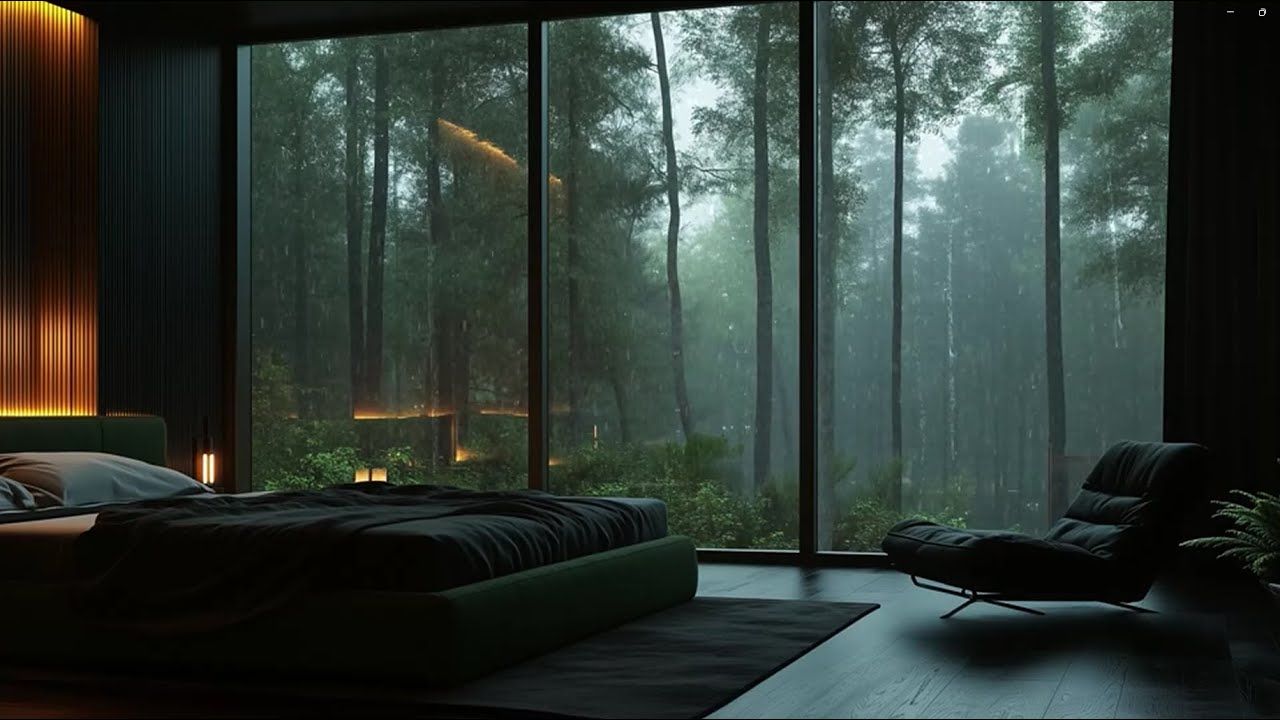 Rainy Bedroom Lo-Fi 🌧️ | Chill Beats to Sleep, Study, and Relax | 1 Hour of Ambience