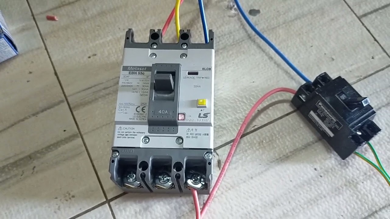 Lý Do Lắp Đặt ELCB Khi Đóng Điện Bị Nhảy