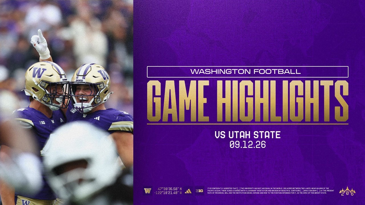Washington 16, Utah State 14 | Huskies Highlights