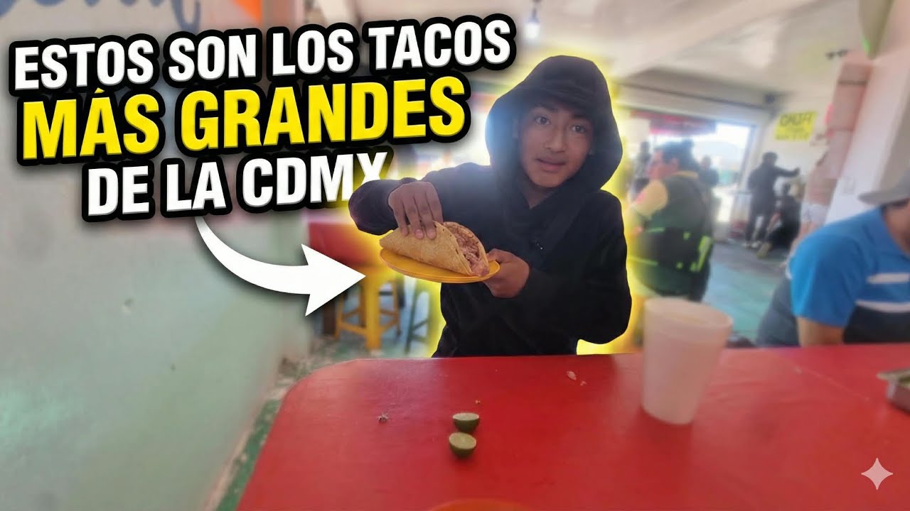 Probando!!! Los Tacos Mas Grandes Del Lugar 😱 | Tremendos Tacotes 
