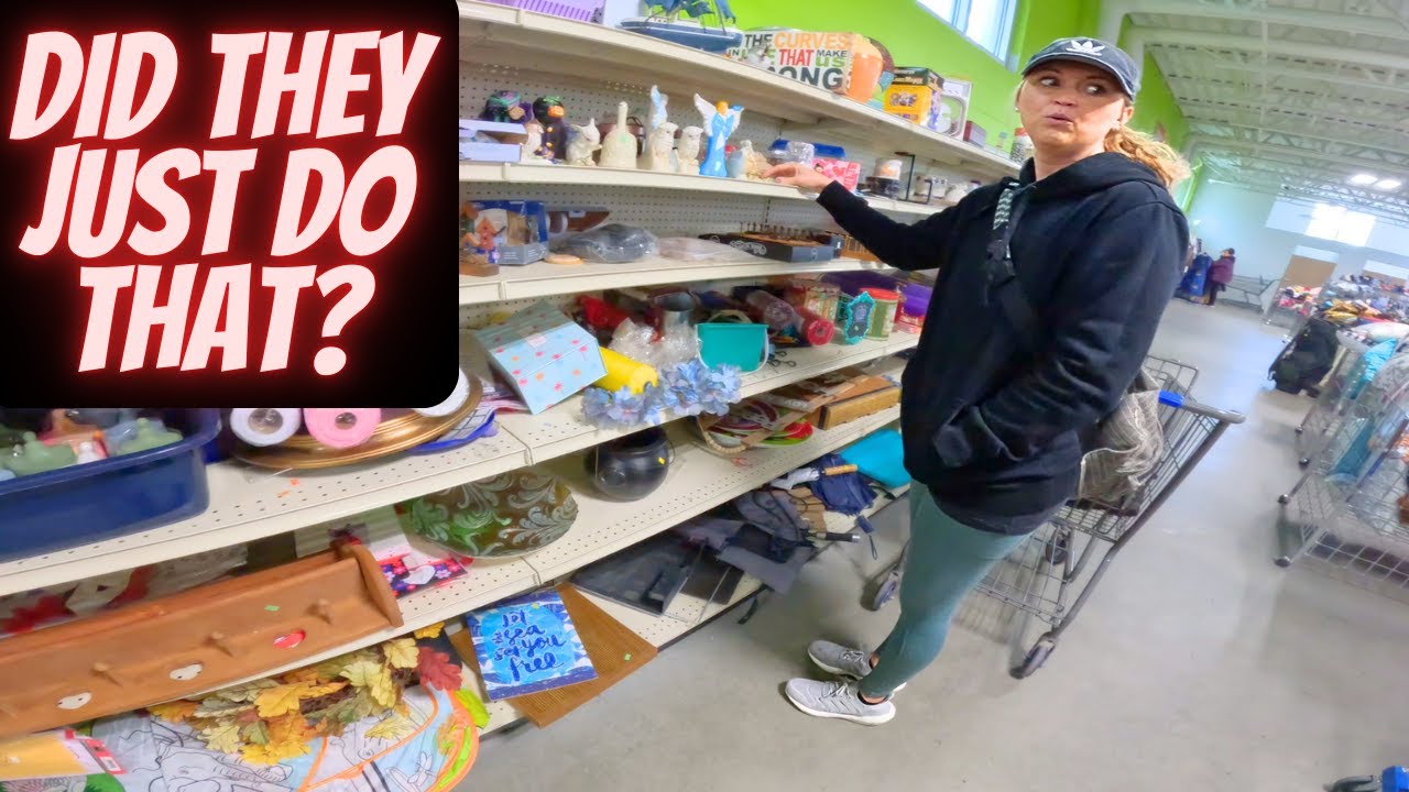 We witnessed some Goodwill DRAMA.....