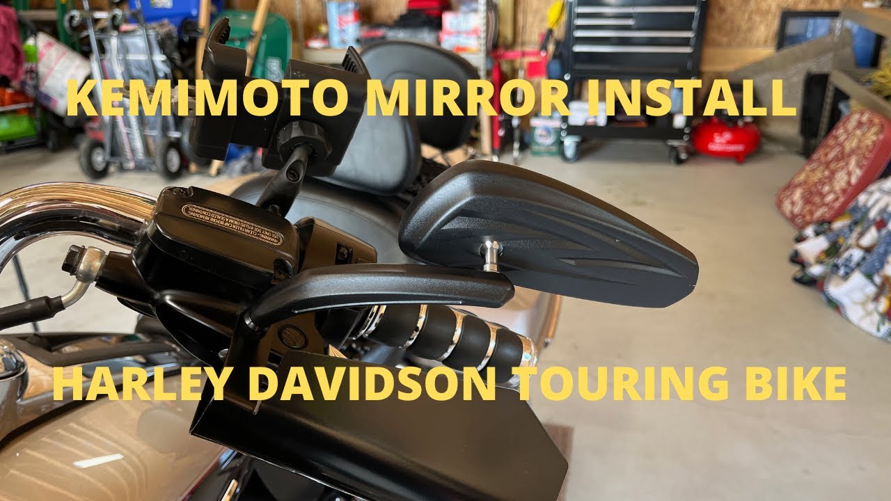 Kemimoto Mirrors Installation Harley Touring Motorcycles