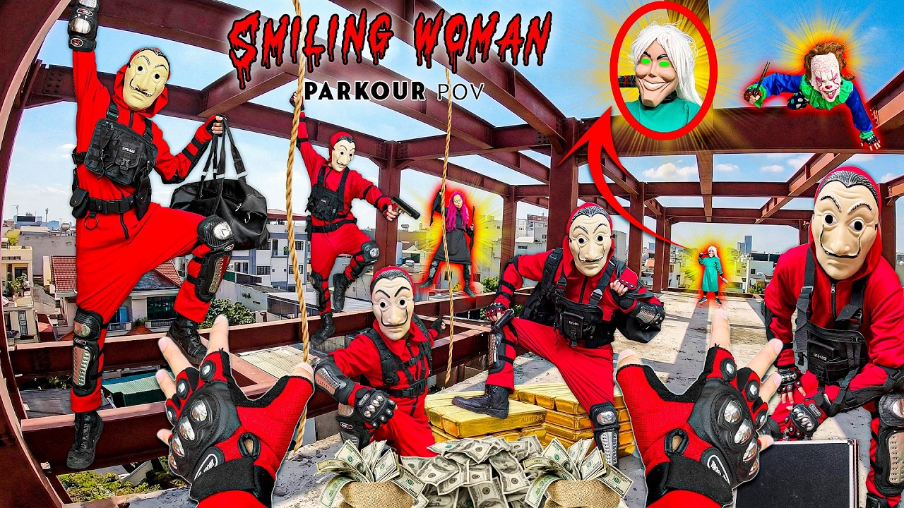 WASTELAND NIGHTMARE – NO STOP PARKOUR RUN FROM SMILING WOMEN | Chase Pov Horror Film