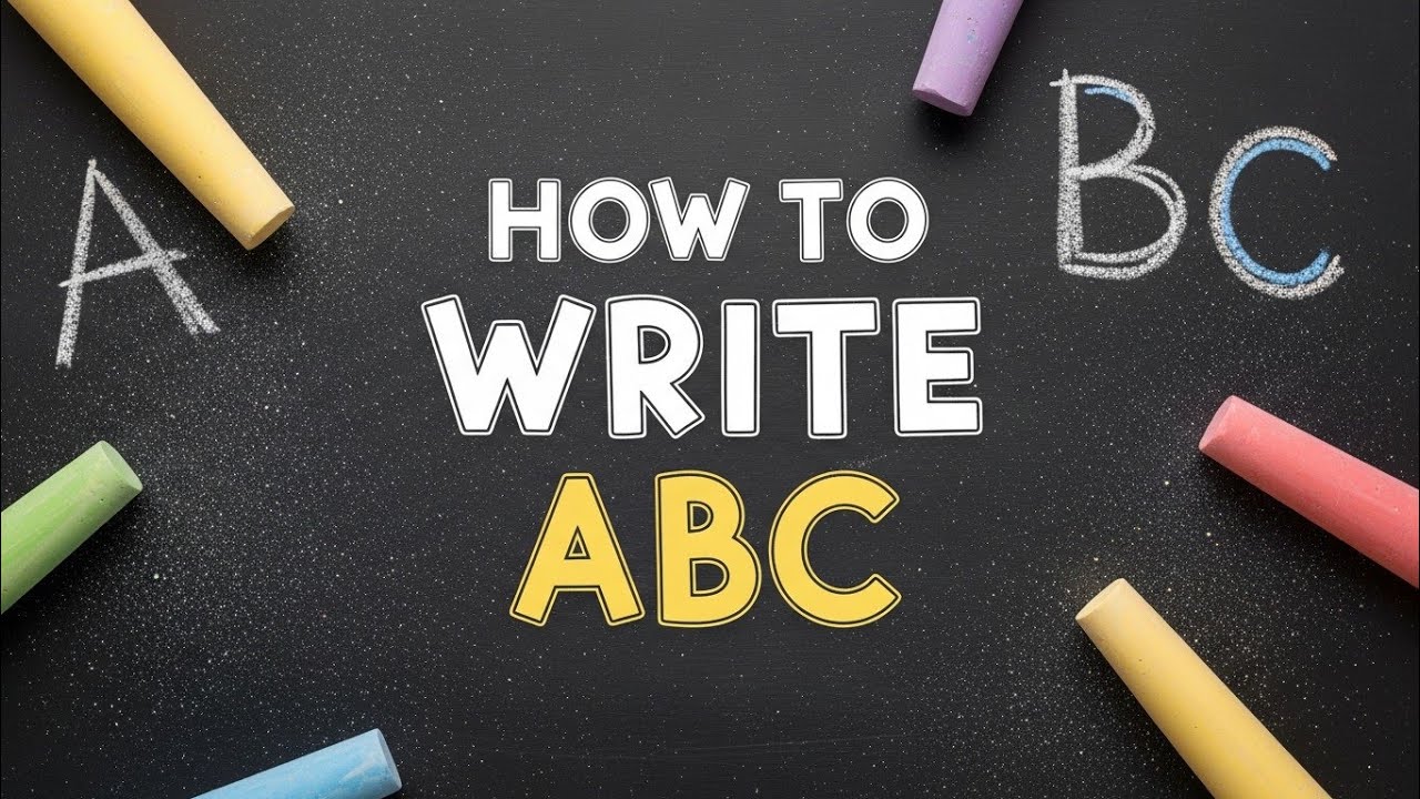 English calligraphy for beginners, How to write A B C in different style 