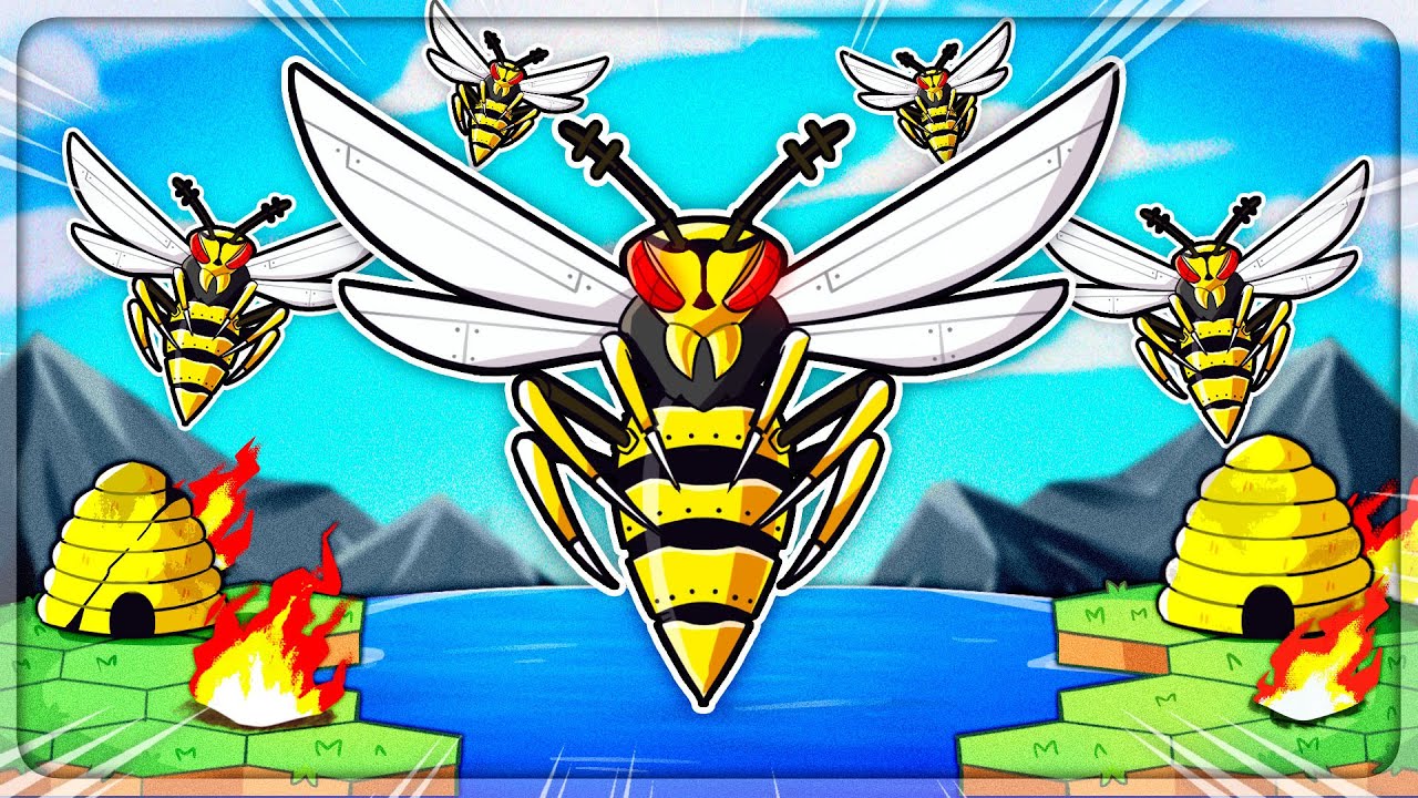 I evolved WASPS into DANGEROUS WEAPONS in Bee Island