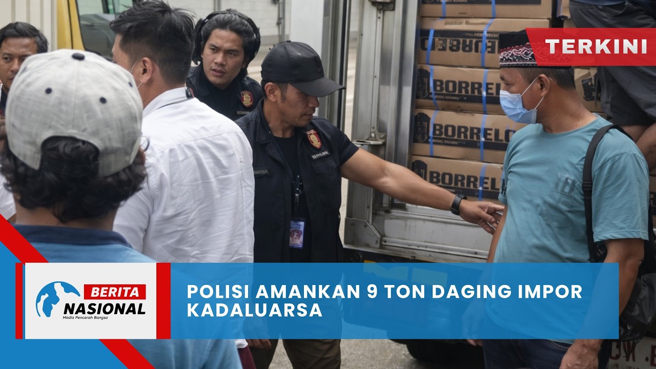 Berita Nasional Terkini | Polisi Amankan 9 Ton Daging Impor Kadaluarsa