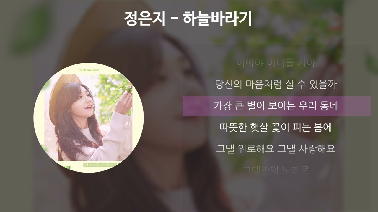 정은지 - 하늘바라기 (Feat. 하림) [가사/Lyrics]