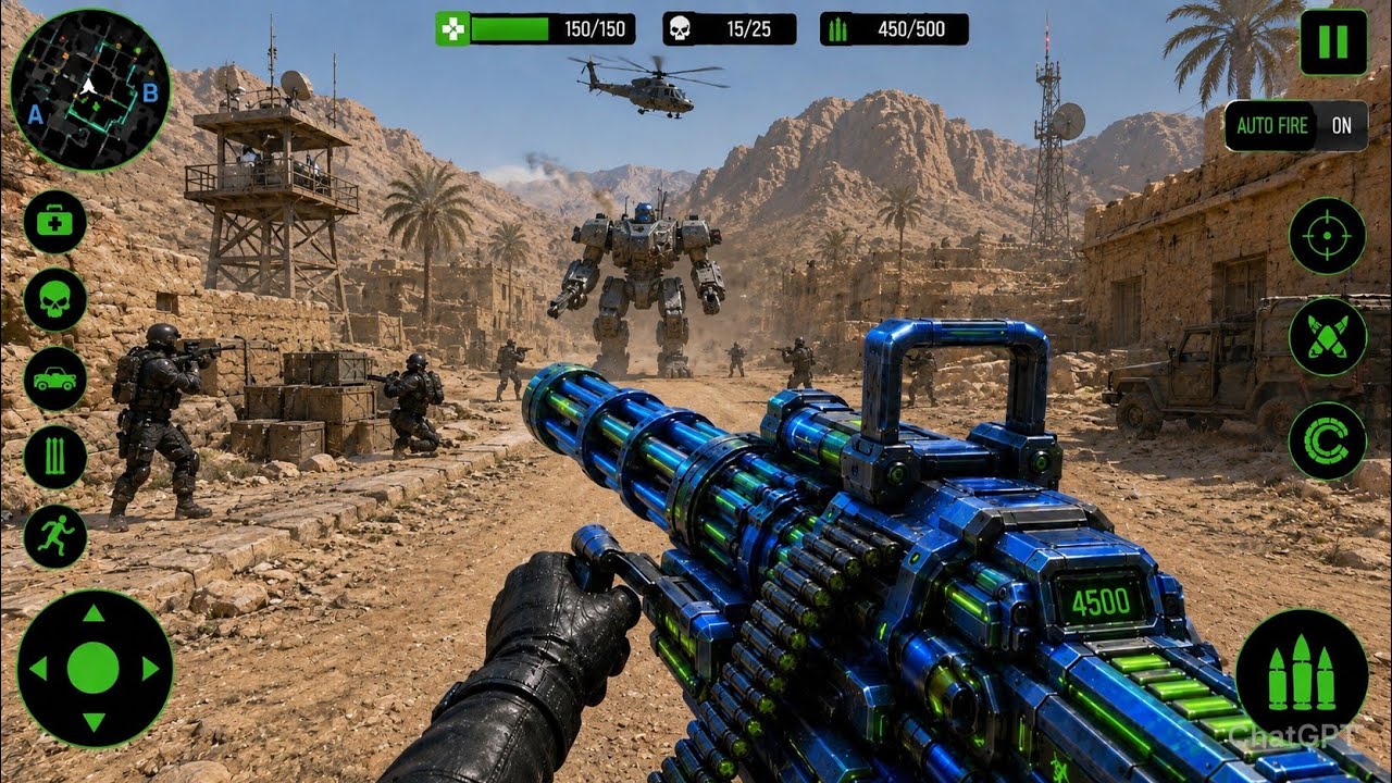 Anti Terrorist Strike Ops - FPS Shooting Game - Gun Game Offline Android Gameplay