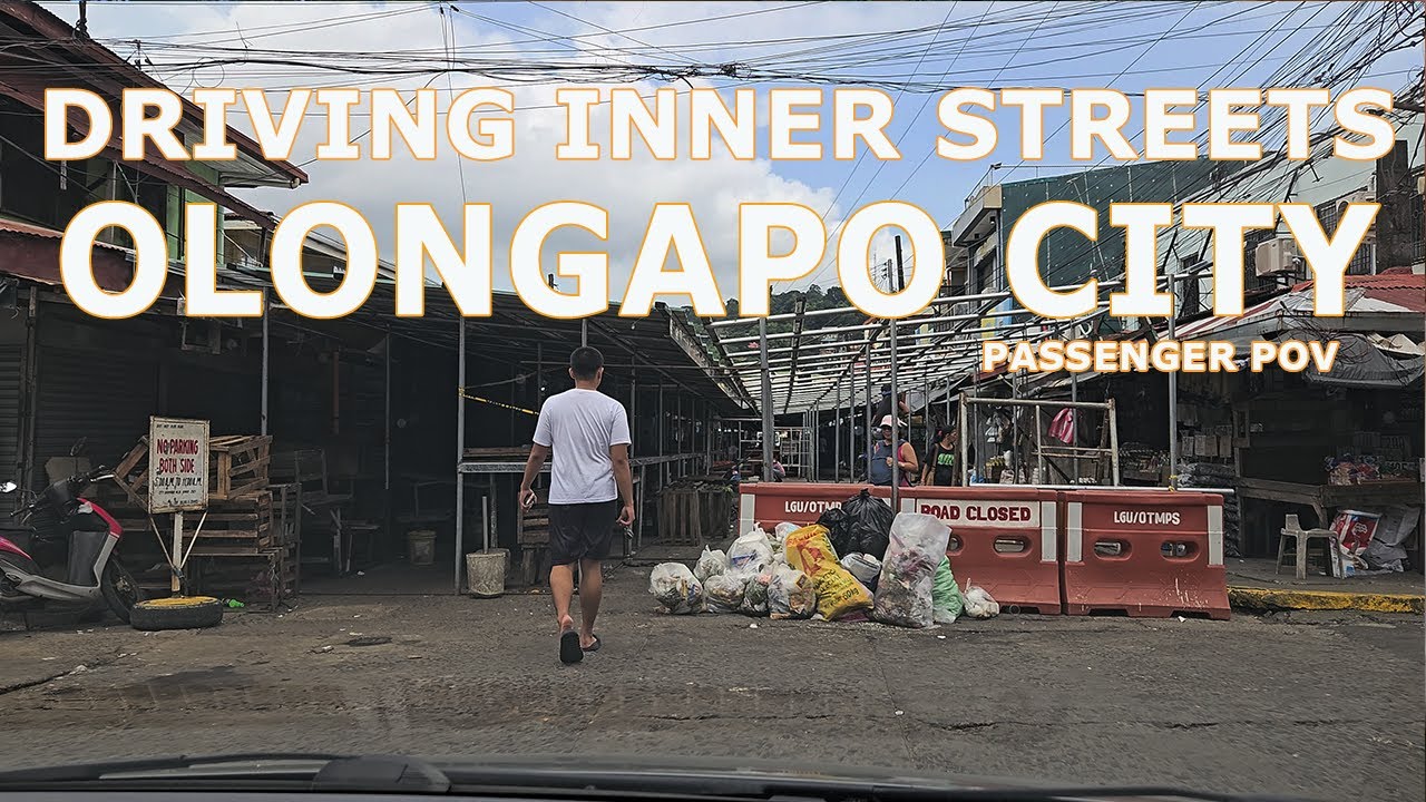 DRIVING INNER STREETS OF OLONGAPO CITY PASSENGER POV