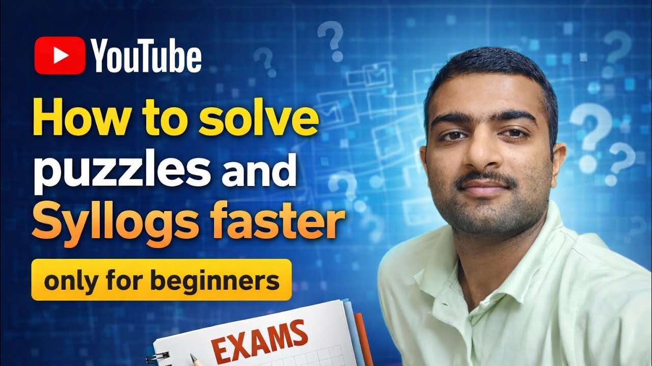 How to solve Puzzle  Faster⚡?| Syllogism|Puzzles|#ibps 