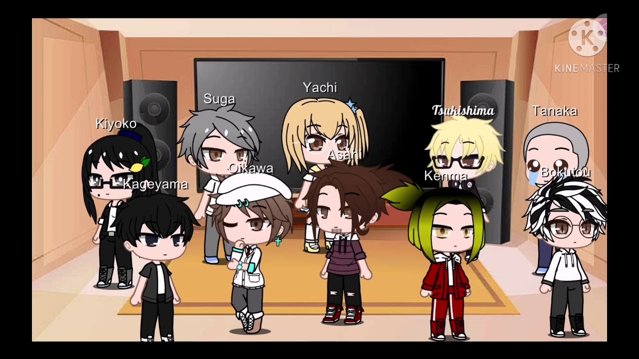 Haikyuu react to 