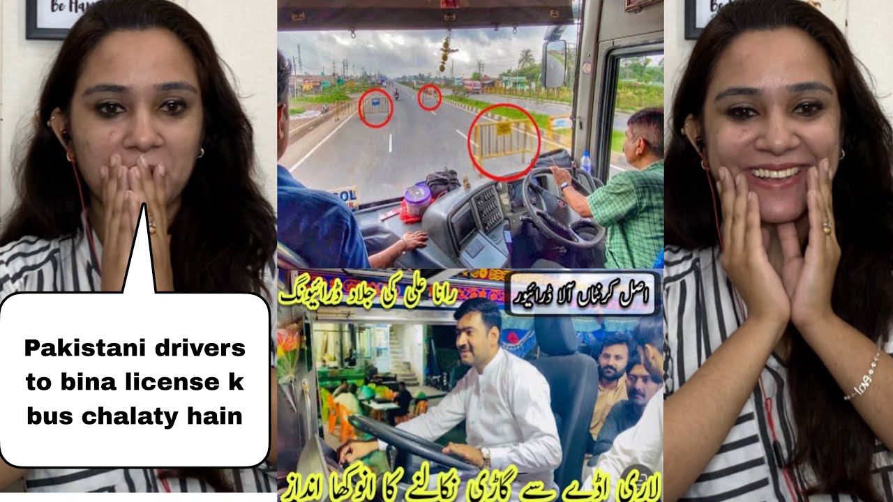 Pakistani Bus Driver Skills VS Indian Bus Driver Skills || Pakistani Reaction