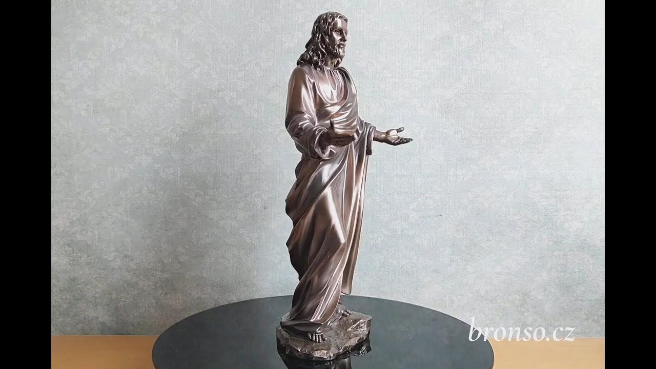 Ježíš Kristus – bronzovaná socha kazatele, křesťanská dekorace Veronese WU73870A4