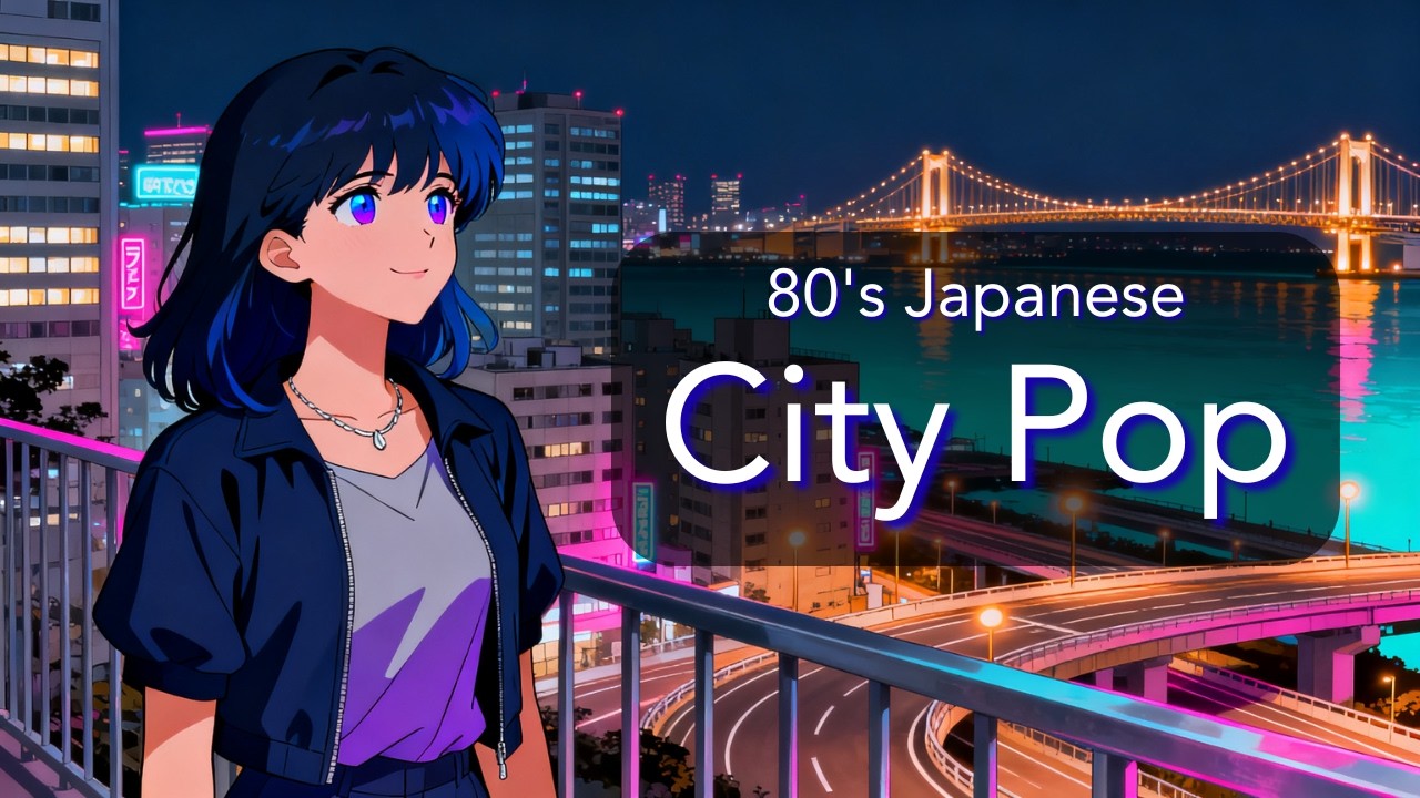 【80’s Japanese City Pop】深夜の都市を滑る光 | Night Drive Chill | 作業用BGM