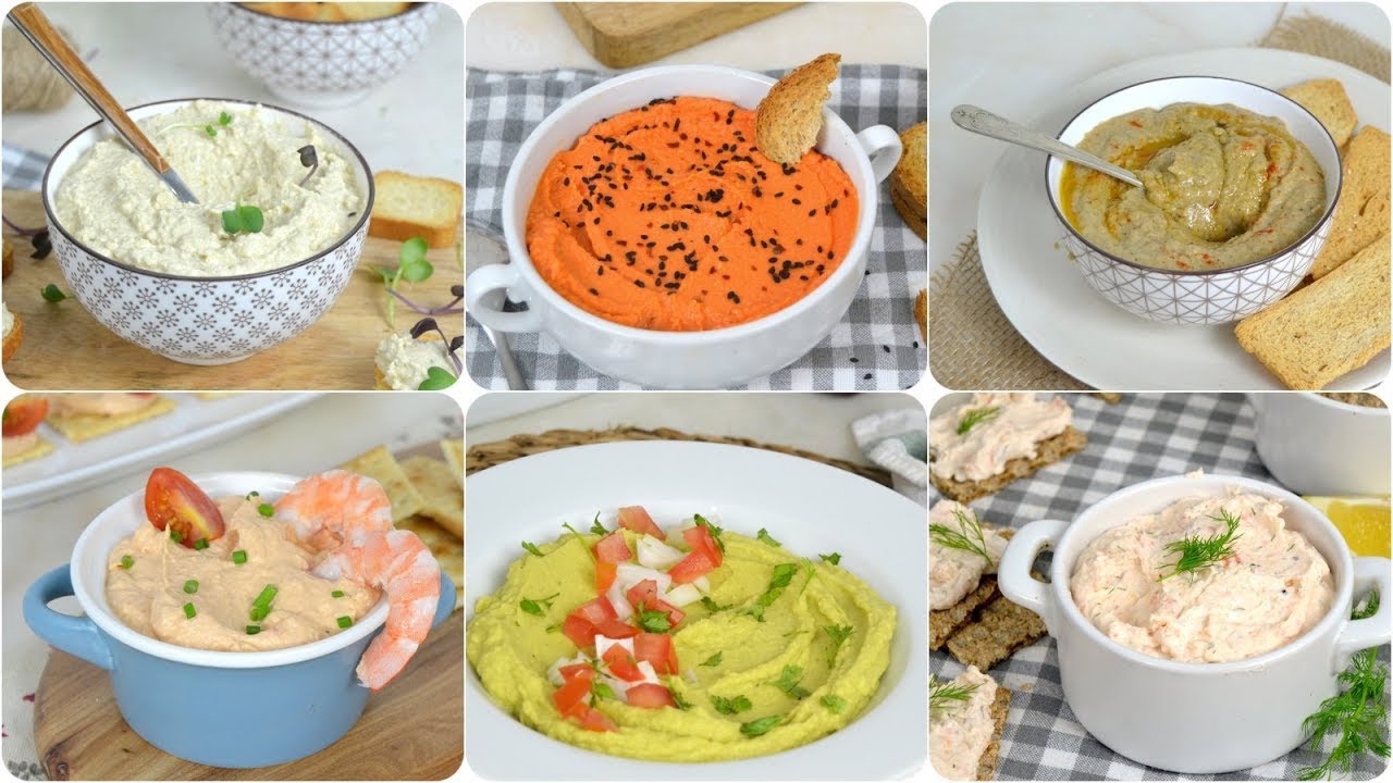 6 PATES CASEROS ¡¡ Aperitivo fácil y rápido!!