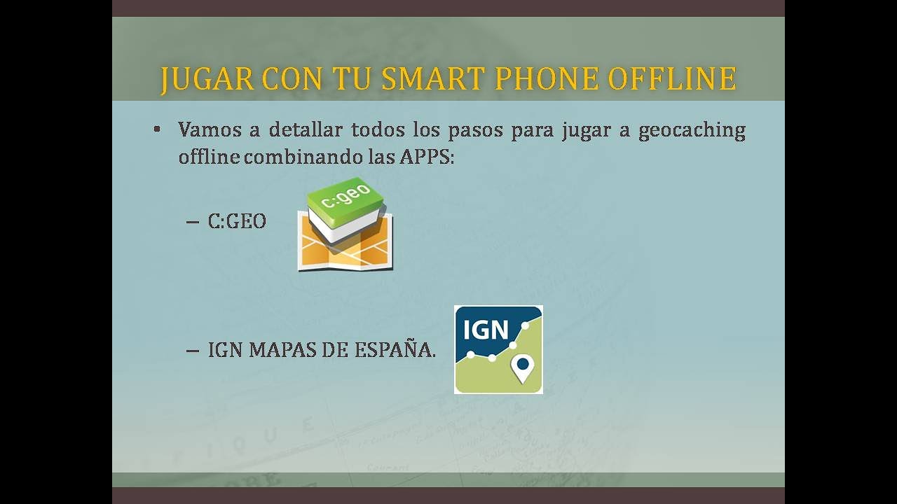 Tutorial 6 Geocaching offline