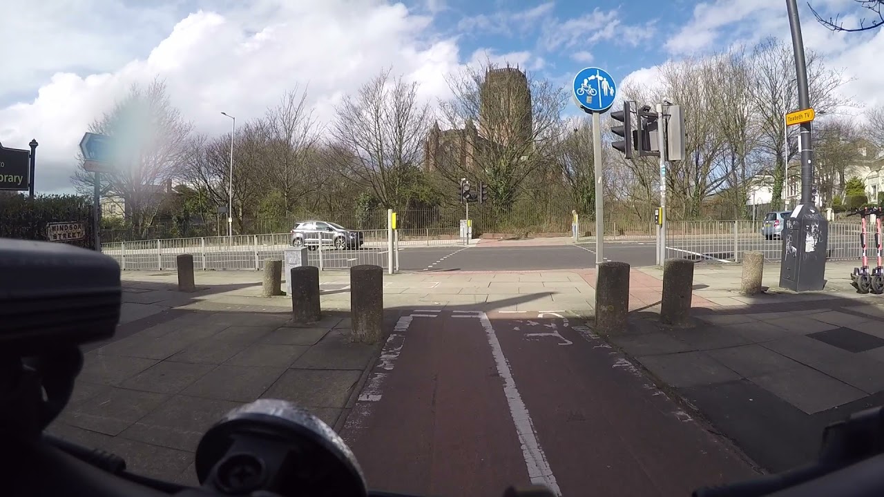 Liverpool Safe Cycle Route - Princes Park to City Centre