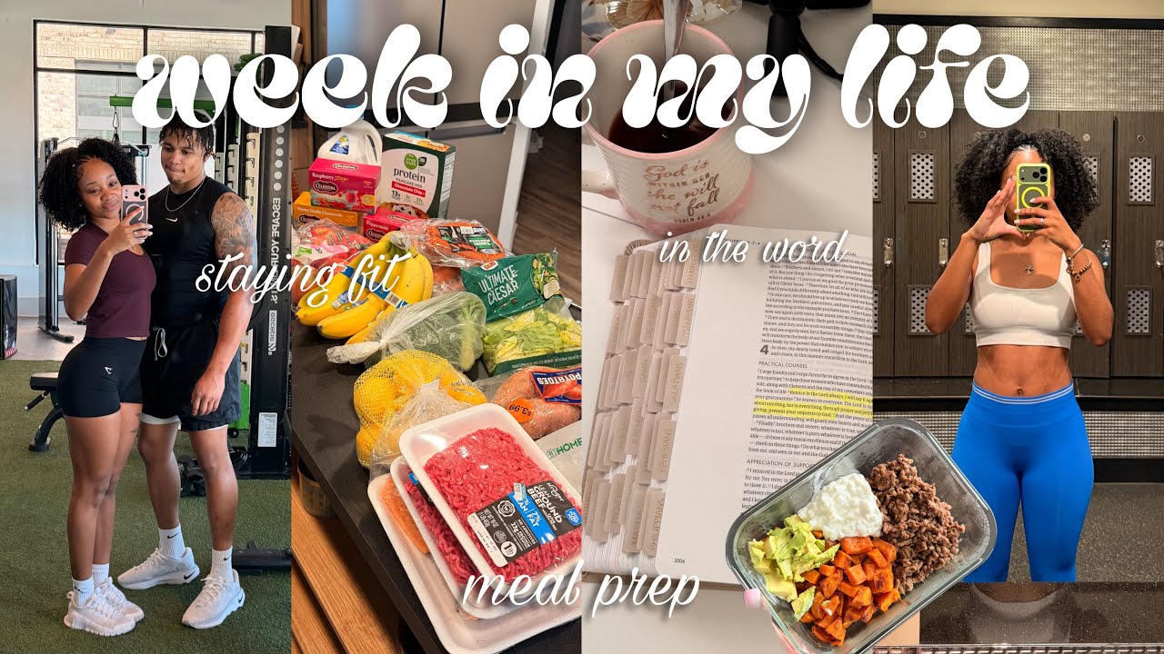 week in my life : creating better habits, meal prepping , week of workouts + beauty room update
