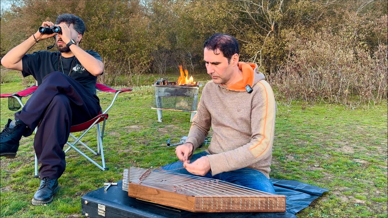 Camping in Kielder Forest: Relaxing Santur Music at Sunset