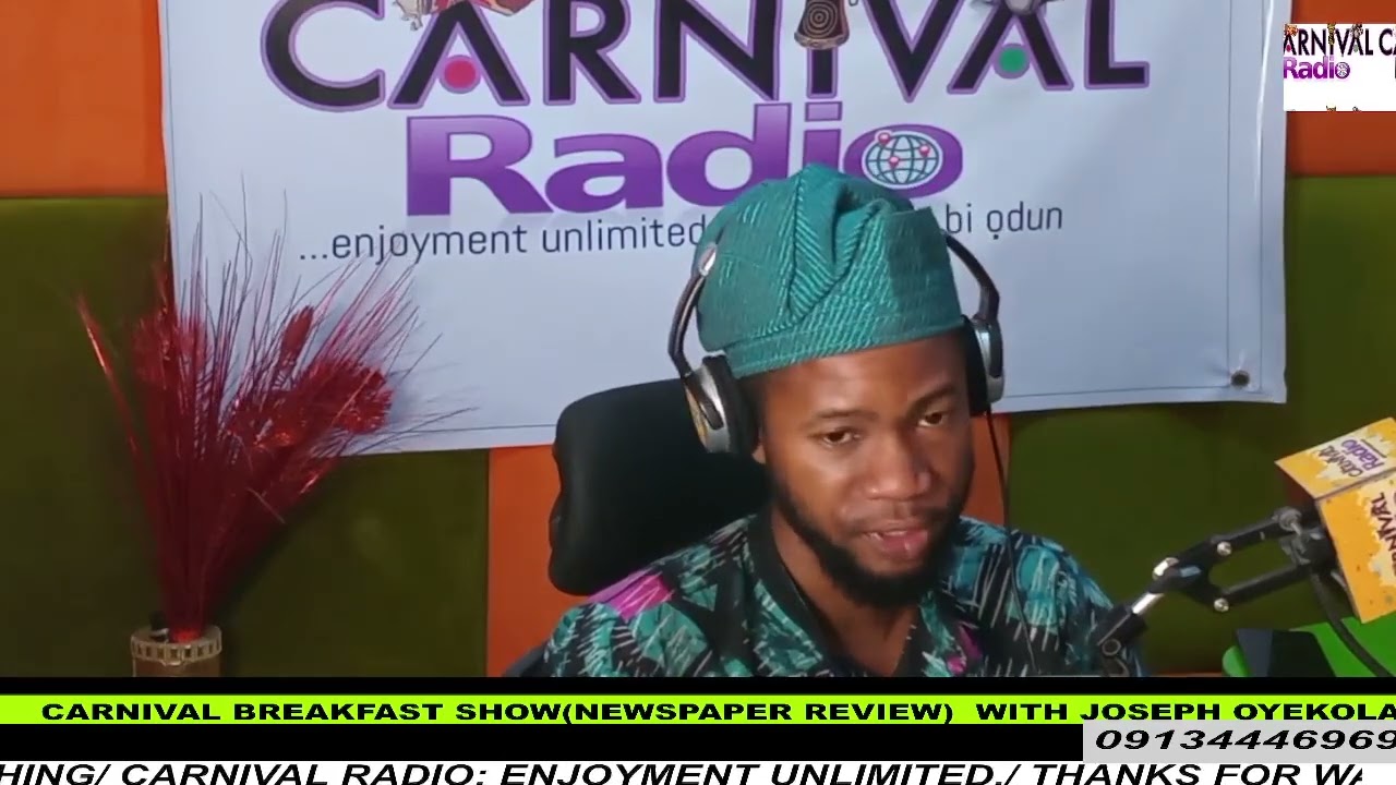 CARNIVAL BREAKFAST SHOW(NEWSPAPER REVIEW) WITH ELIZABETH TESSY