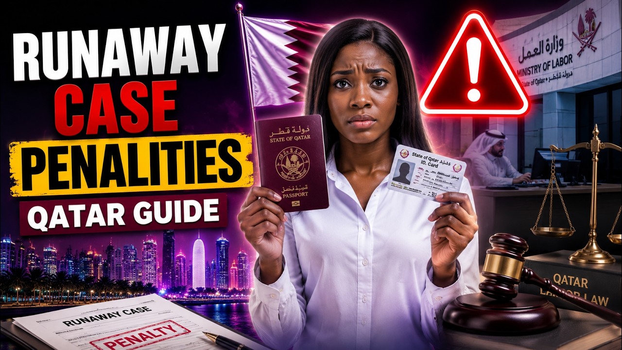 Qatar Labor Law 2025: Absconding (Runaway) Case Penalties Explained | Mexcreationtv