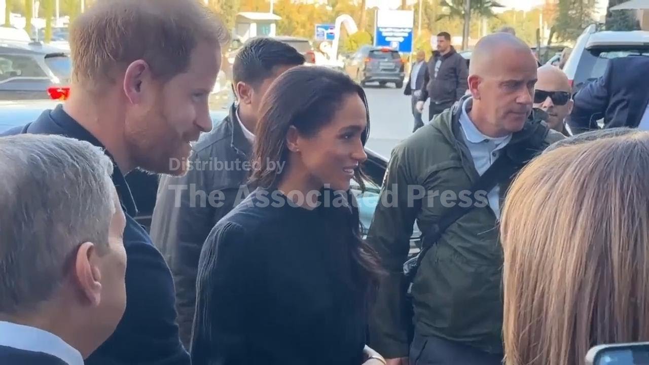 Duke and Duchess of Sussex arrive at Amman hospital to meet with recent medical evacuees from Gaza
