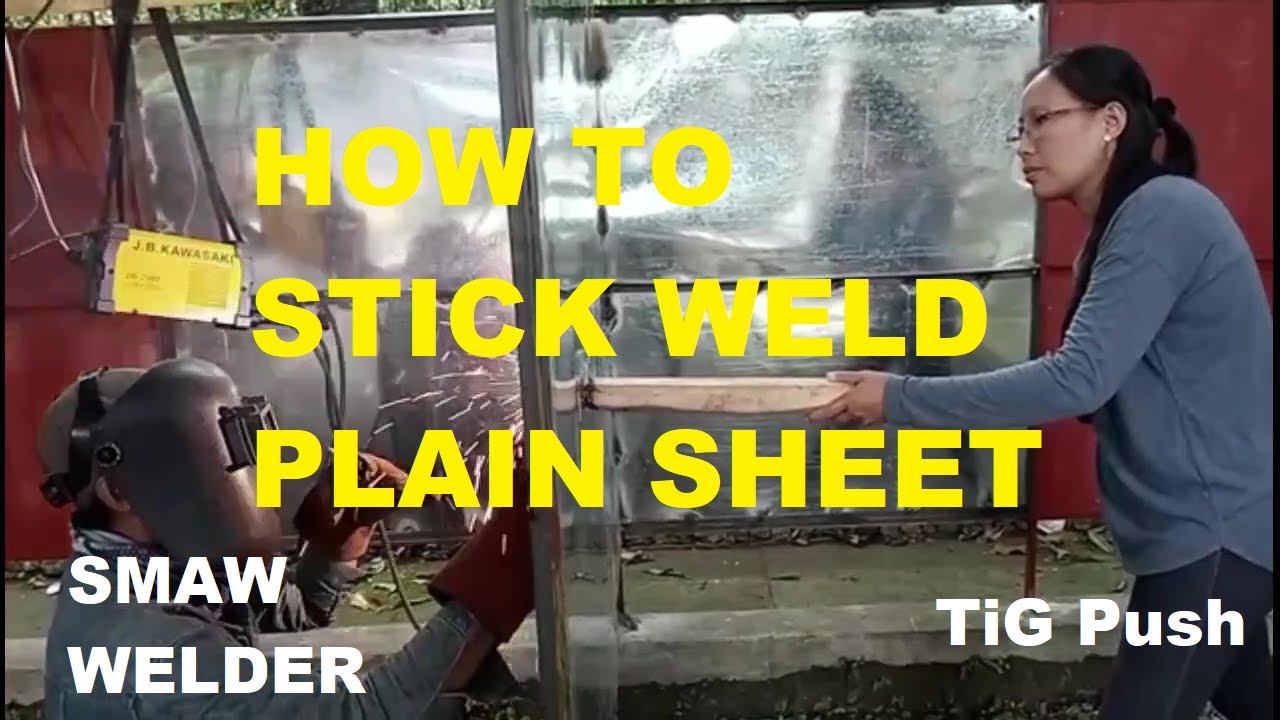 HOW TO WELD #16 PLAIN SHEET IN ANGLE BAR//Bro Sul Garage