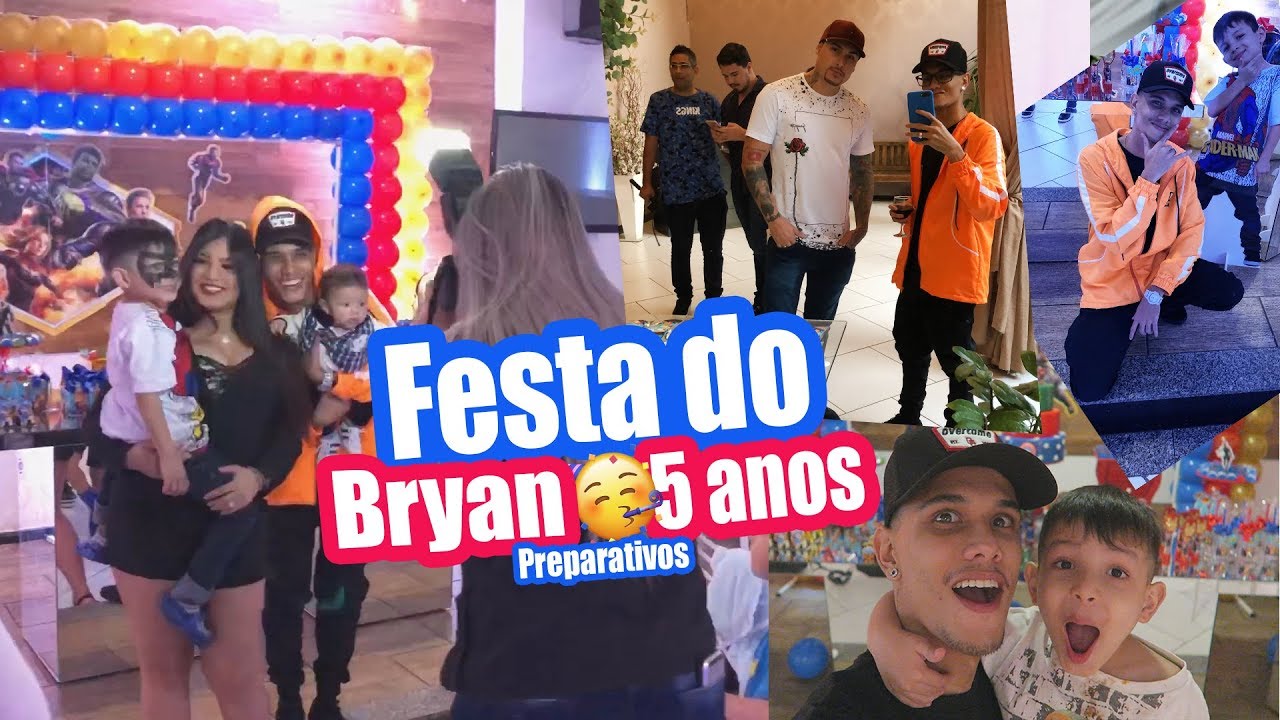 Festa de 5 Anos do Bryan - Preparativos