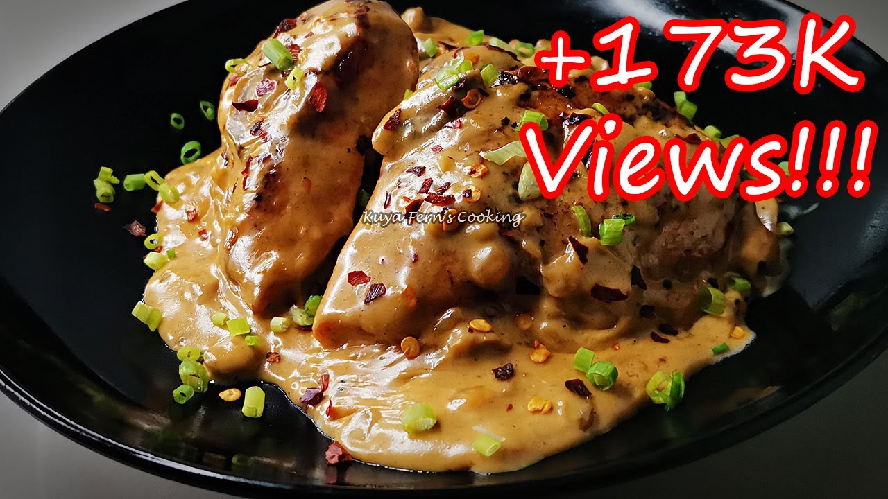 ONE PAN CREAMY GARLIC MUSHROOM CHICKEN RECIPE | PAN FRIED CHICKEN IN CREAMY GARLIC MUSHROOM SAUCE!!!