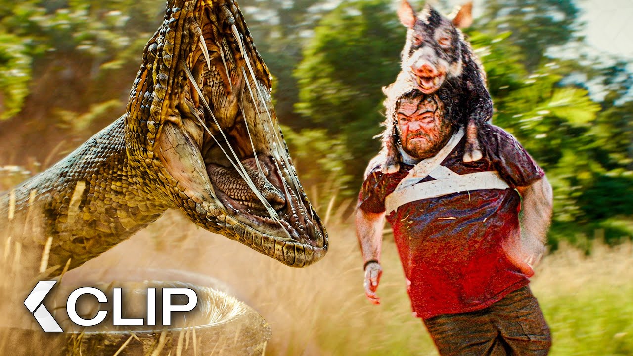Jack Black wird als Köder für die Schlange benutzt - ANACONDA Film Clip | Paul Rudd